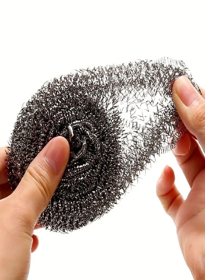 VIP Home Essentials Stainless Steel Sponges (Set of 3 Scrubbies) Will not scratch - Stainless Steel Sponges easily scrub away greasy, grimy build-up and baked-on stains, tackling your toughest jobs wi - Image 2